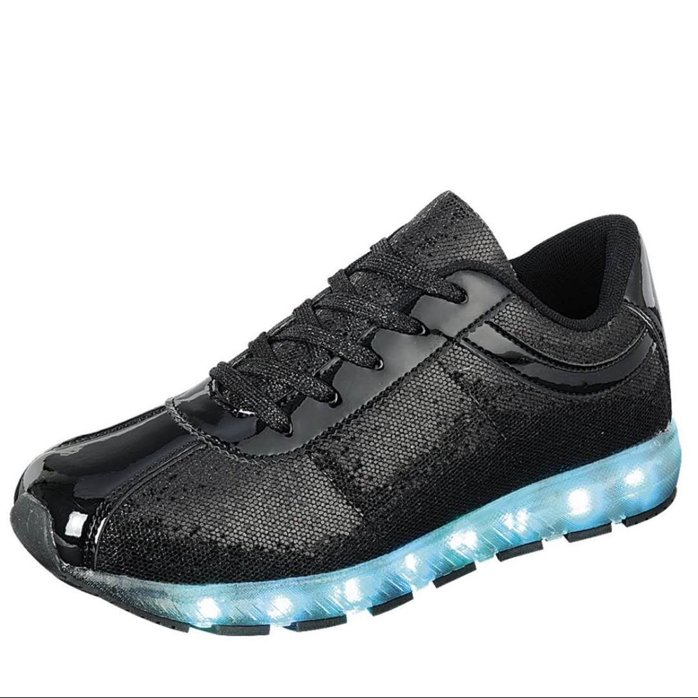 Women Rechargeable Led Fashion Sneaker Glitter